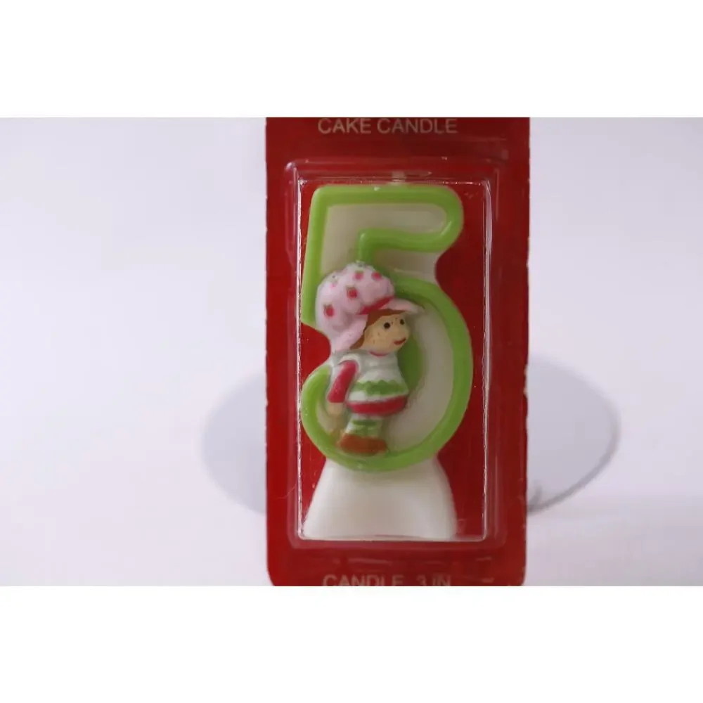 Strawberry Shortcake, 5 Years, Cake Candle, AGC, Birthday, ~ 250724-WH 1326